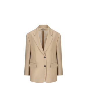 Prada touwkleurige blazer