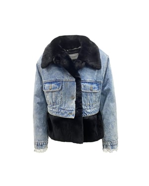 Forte Dei Marmi Couture Denimjacka med pälsfoder