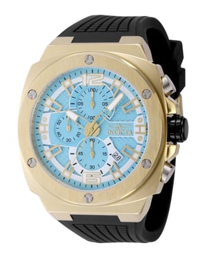 Invicta Racing 48882 Heren Horloge - Quartz Uurwerk - Roestvrij Staal met blauwe Wijzerplaat - 47mm