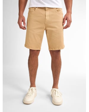 Petrol Industries - Heren Gekleurde Denim Short Stingraypark - Geel