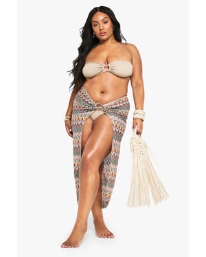Plus Zig Zag Knitted Sarong