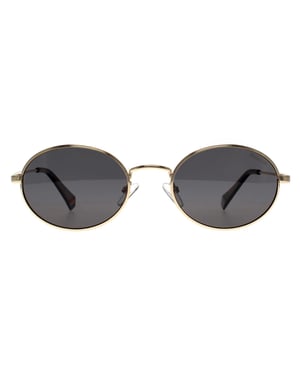 Polaroid Oval Womens Rose Gold Grey Polarized PLD 6228/S/X