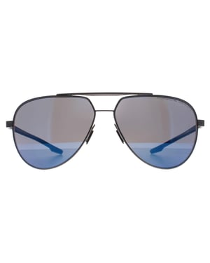 Porsche Design Aviator Unisex Dark Grey Blue Mirror P8935