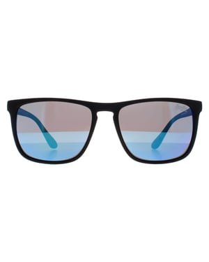 Superdry Rectangle Mens Rubberised Black and Blue Violet Blue Mirror Shockwave