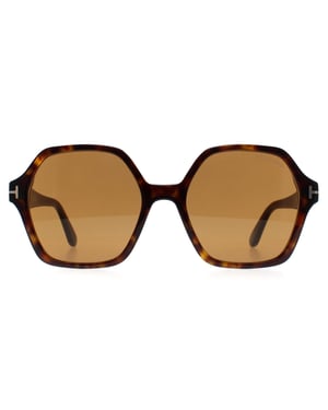 Tom Ford Square Womens Dark Havana Brown Romy FT1032