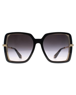 Roberto Cavalli Square Womens Black Grey Gradient SRC007 Sunglasses
