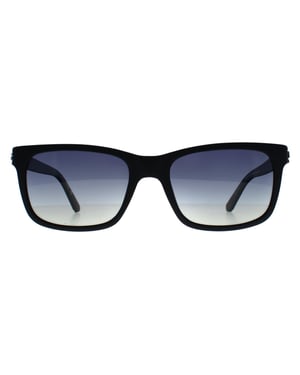 Guess Rectangle Mens Matte Black Smoke Gradient Polarized GU00066