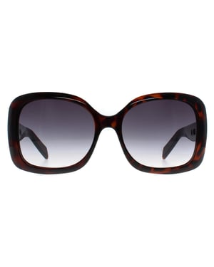 Karen Millen Butterfly Womens Dark Tortoise Gradient Dark Grey KM5053
