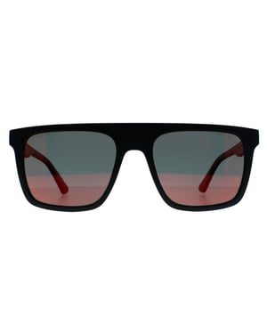 Police Square Mens Matte Black Red Mirror SPLF61 Beyond Lite 2