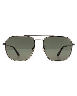 Police Aviator Mens Shiny Rose Gold Green SPLF64 Octane 1