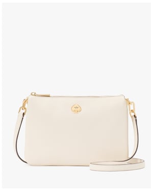 Kayla Pebbled Leather Small Triple Compartment Crossbody
