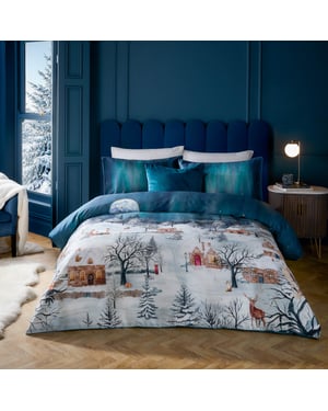 Paoletti Starlight 100% Cotton Duvet Cover Set