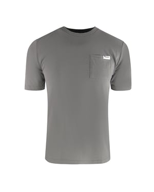 Aquascutum Active Grå T-shirt Med Liten Ficka