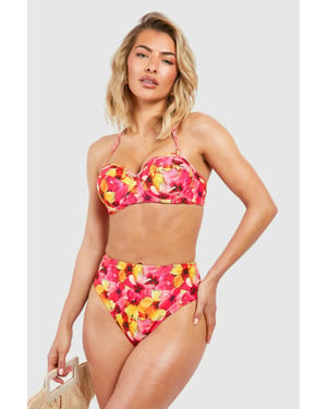 Tropical High Waisted Bikini Brief