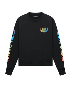 Amiri Xo Beverly Hills Zwarte Ronde Hals Trui