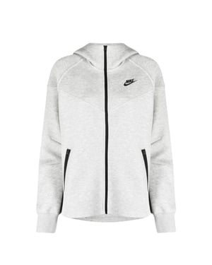 Nike Zip-up Light Grey Hoodie