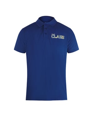 Cavalli Class Levendig Bloemenlogo Irisblauw Poloshirt