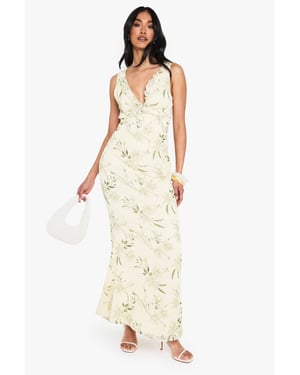 Floral Chiffon Maxi Slip Dress