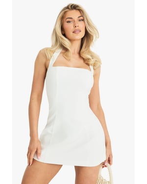 Tailored Halterneck A-line Dress