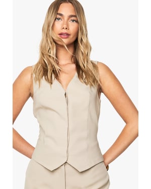 Concealed Front Seam Detail Waistcoat