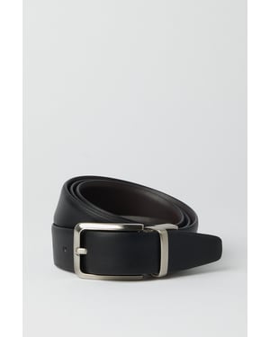 Black Reversible Leather Belt