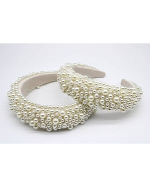 Ivory Mix Pearl Embellished Headband