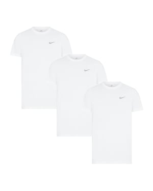 3-pack Nike T-shirts met Ronde Hals en Geborduurd Swoosh-logo in Wit