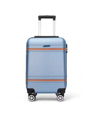Harde koffer in marineblauw, robuust ABS, lichtgewicht bagage, vakantietas