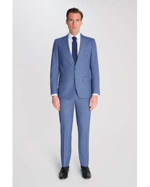 Alex Fawn Single Breasted 2 Piece Suit Light Blue