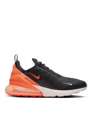 Nike Air Max 270 Trainers in Black/Bright Crimson/Phantom/Total Orange