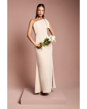Coast Honoured Bow One Shoulder Maxi Bridesmaid Dress