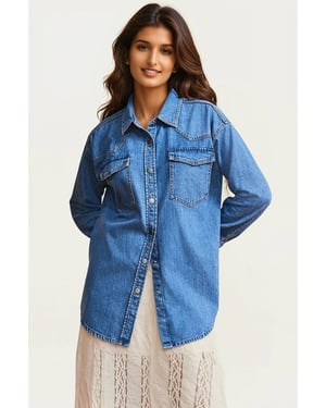 Oversize Denim Shirt