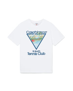 Casablanca Tennis Club Icon T-Shirt In White