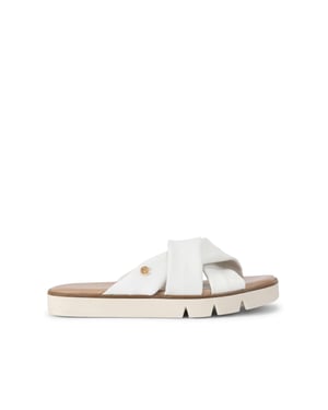 Carvela Leather Vita Cross Strap Sandals