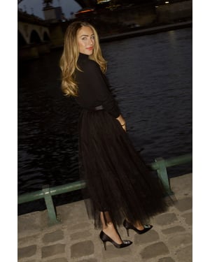 Lydia Millen Tulle Woven Maxi Skirt