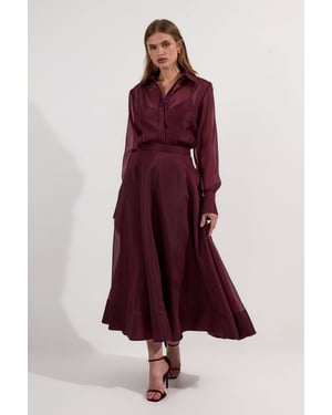 Lydia Millen Organdie Woven Prom Skirt