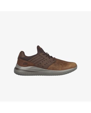 Skechers 210308/cdb Delson Mens Trainers Dark Brown