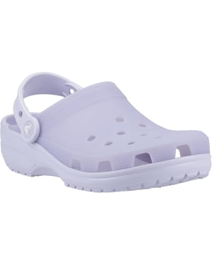 Crocs Classic Frosted Thermoplastische Paarse Maanklompen