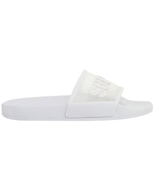Superga Clear Identity Womens Light Grey Sliders