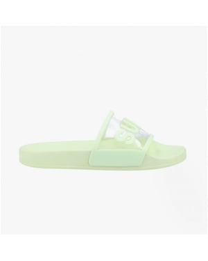 Superga 1908 Clear Identity Womens Slides Green Primrose