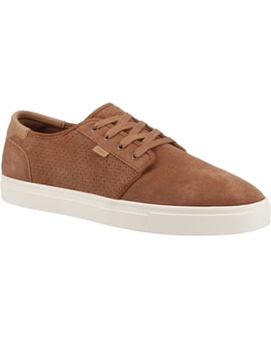 TOMS Carlo 2.0 Leren Herensneakers In Walnootkleur