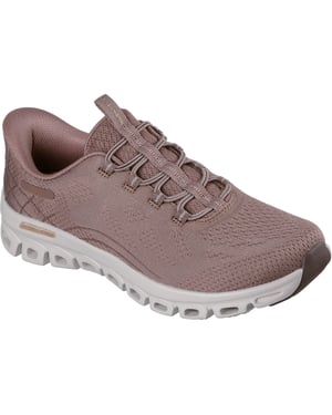 Skechers Glide-Step Elevate Amaze Textiel Damessneakers Bruin