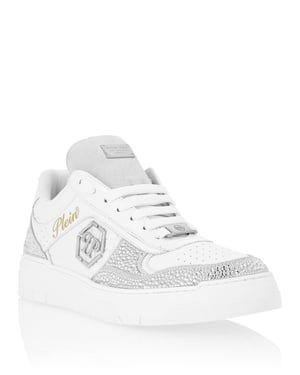 Low Top Sneakers Mix Strass Cocco