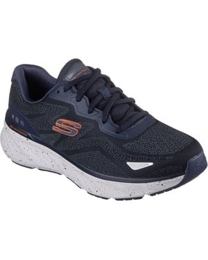 Skechers Edgeride Konzo Textiel Heren Navy/oranje Sneakers