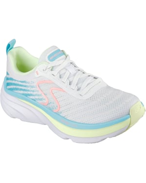 Skechers Performance D'Lux Vapor Cool Breeze Textiel Dames Wit/Multikleur Sneakers