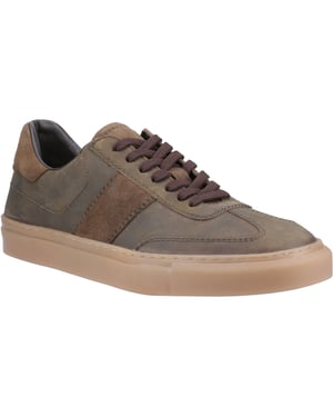 Hush Puppies Riley Heren Sneakers Van Suède In Khaki