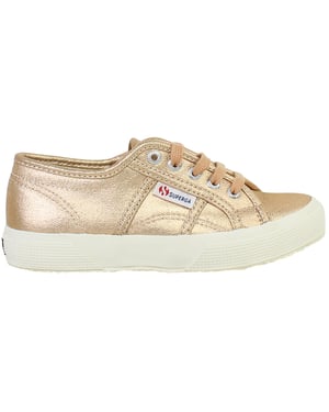 Superga Metallic Kids Pink Plimsolls