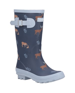 Cotswold Woodland JNR Rubber Girls's Deers Wellington Boots