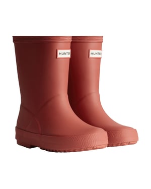 Hunter Kids First Boot Rubberen Militaire Rode Regenlaarzen