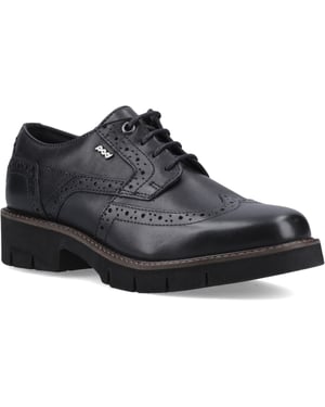 Pod Kacey Leather Women's Black Brogues Shoes